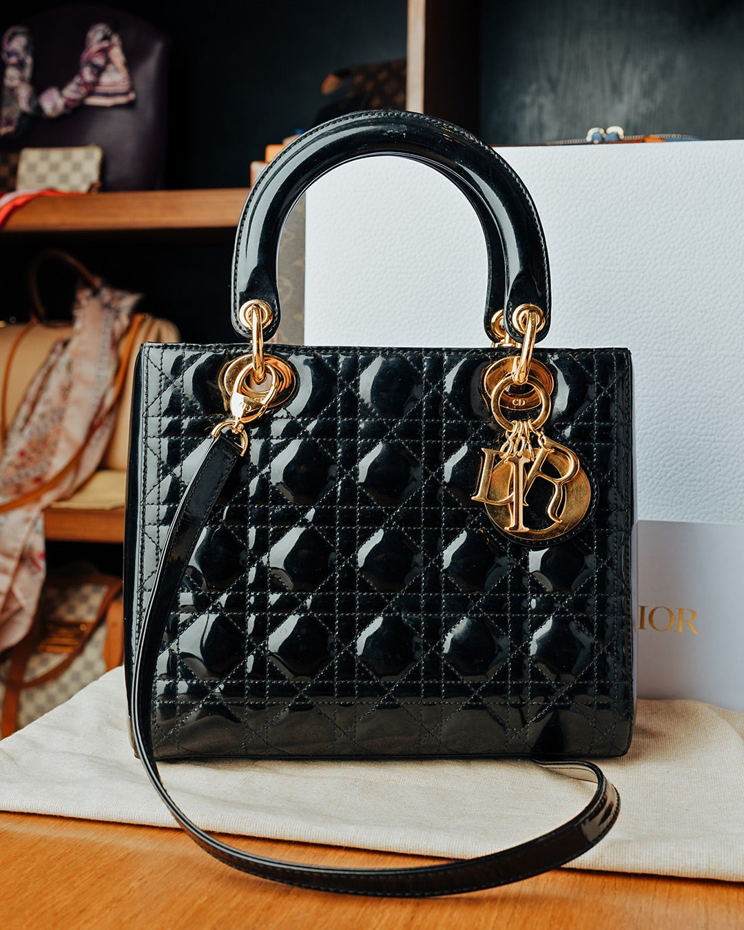 Bolsa Lady Dior Cannage