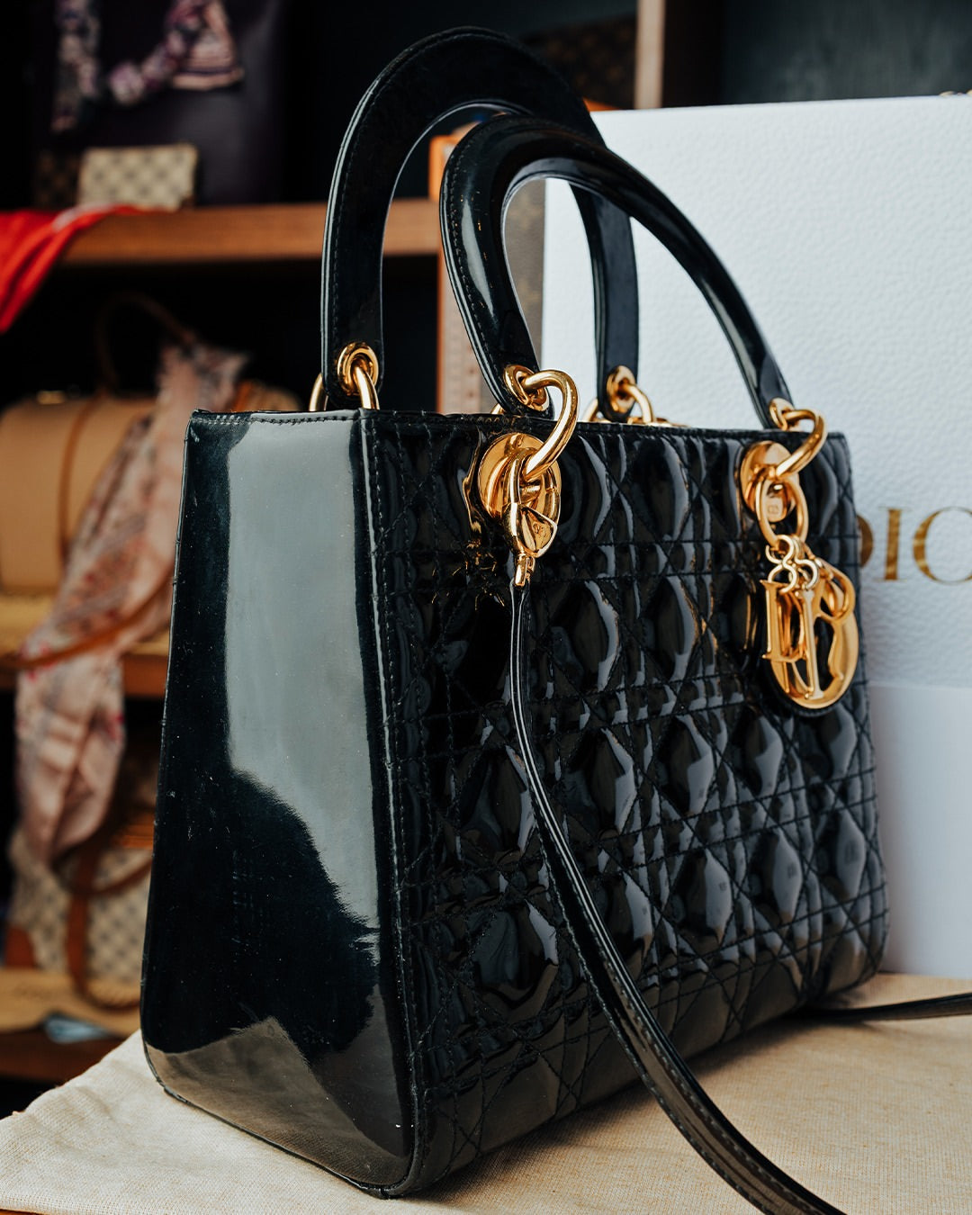 Bolsa Lady Dior Cannage