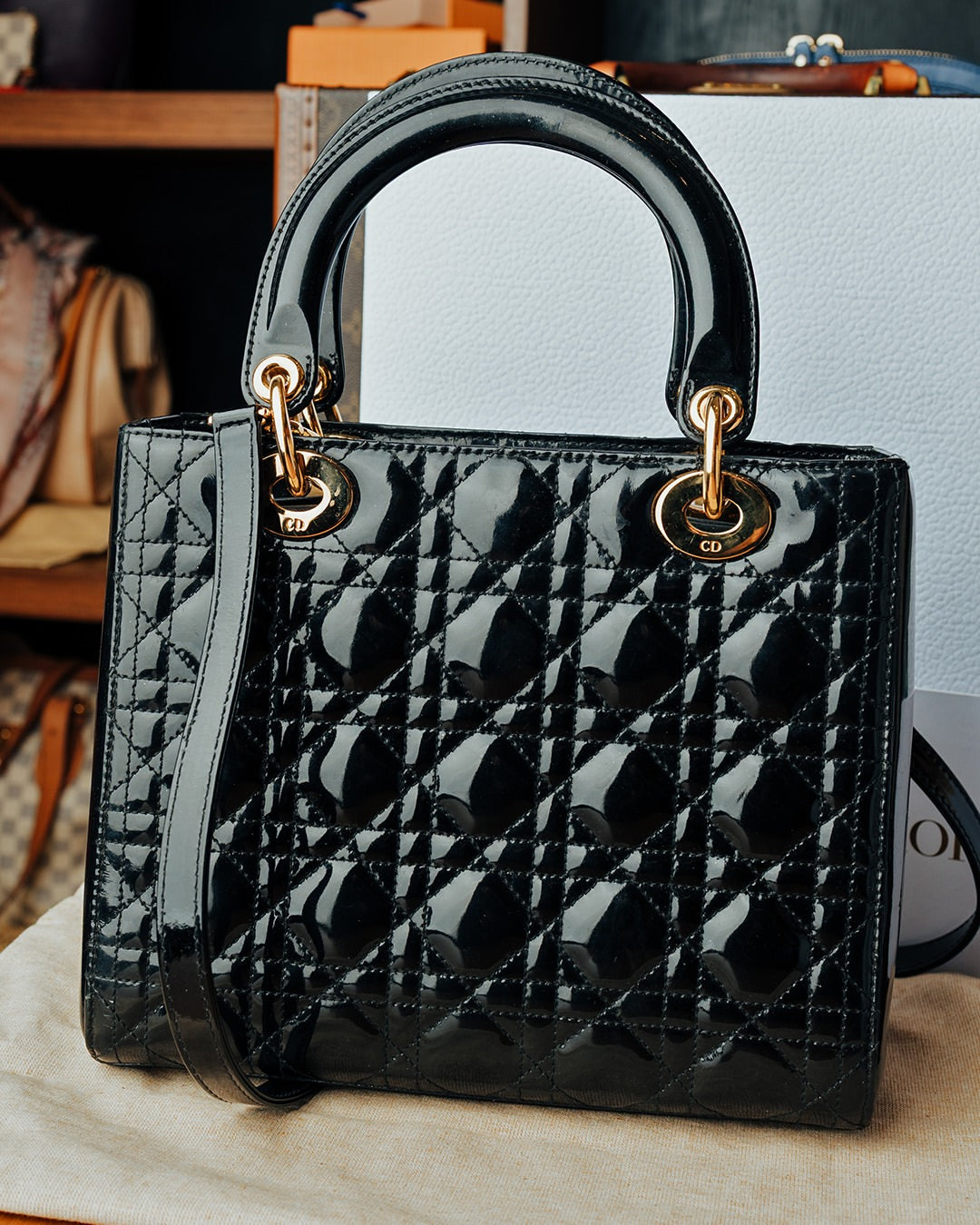 Bolsa Lady Dior Cannage