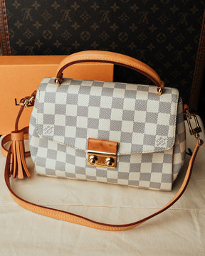 Bolsa Louis Vuitton Croisette Damier Azul Canvas