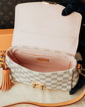 Bolsa Louis Vuitton Croisette Damier Azul Canvas